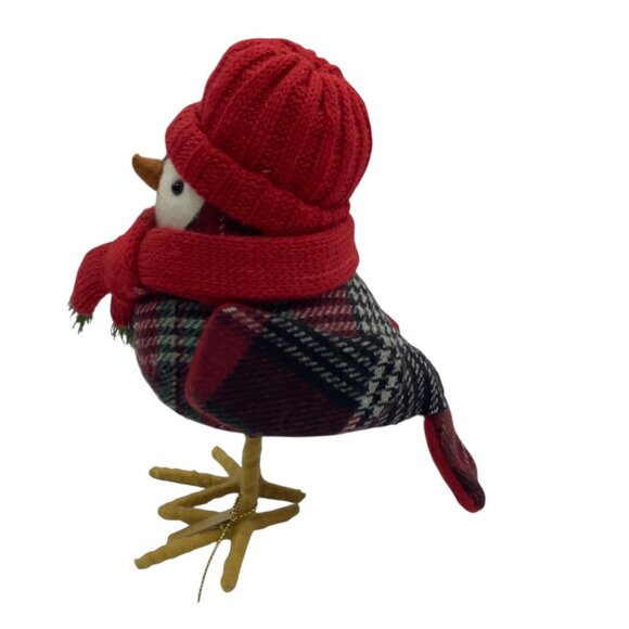 Target Spritz 2017 Featherly Friends BRIGGS Fabric Bird Figurine 6.5" Winter - Picture 4 of 8